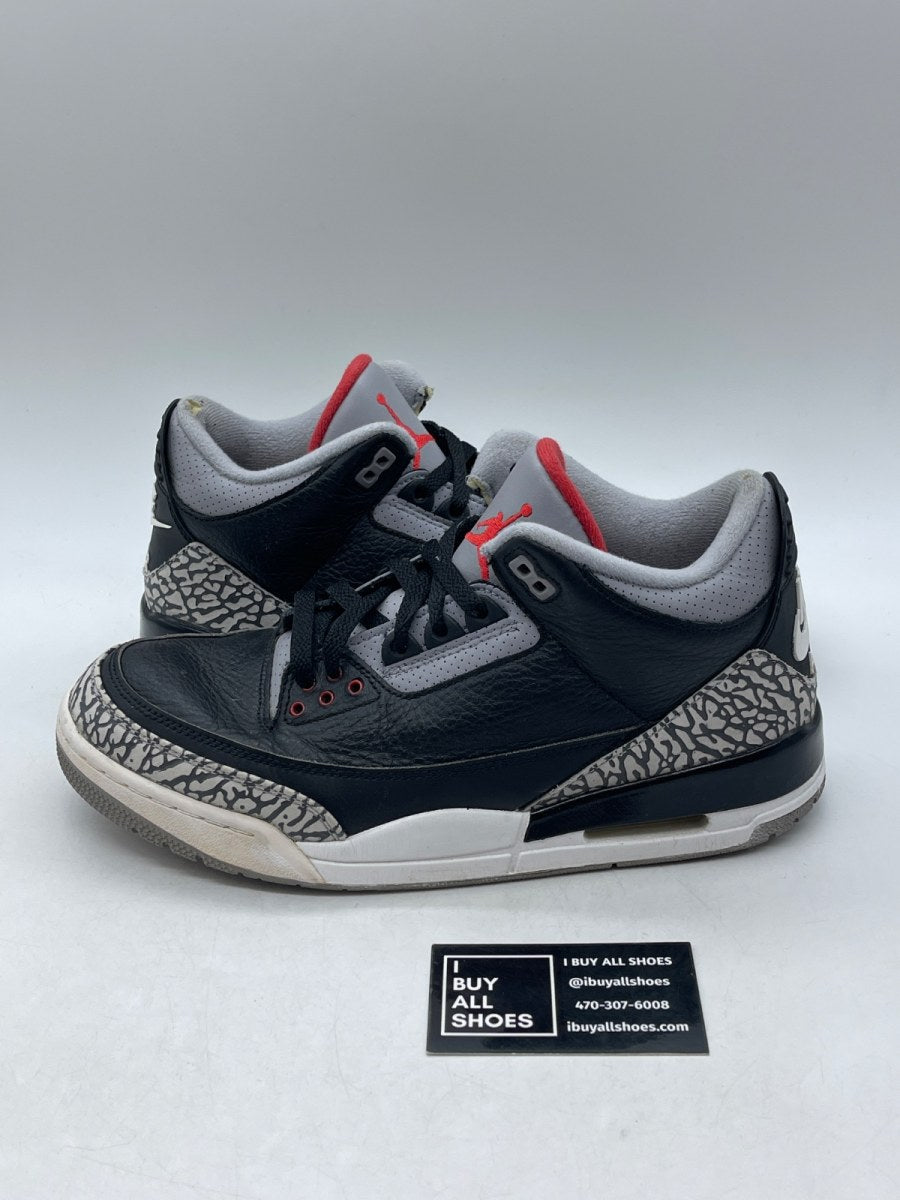 Jordan 3 Retro Black Cement (2018) 10 (Heavily Worn Pre-Owned) - Image 1