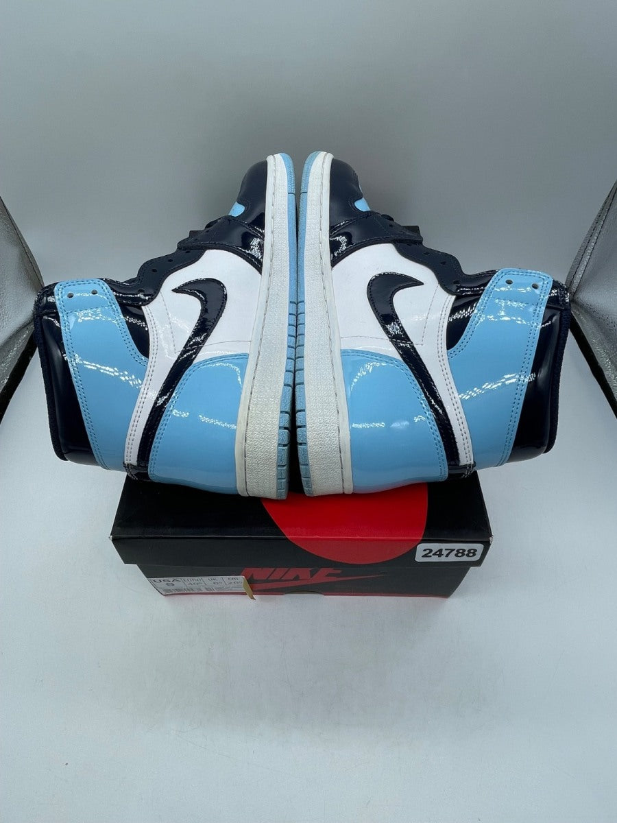 Jordan 1 Retro High UNC Patent (Women's) 9W (Moderately Worn Pre-Owned)JordanObsidian/Blue Chill-White - Image 6