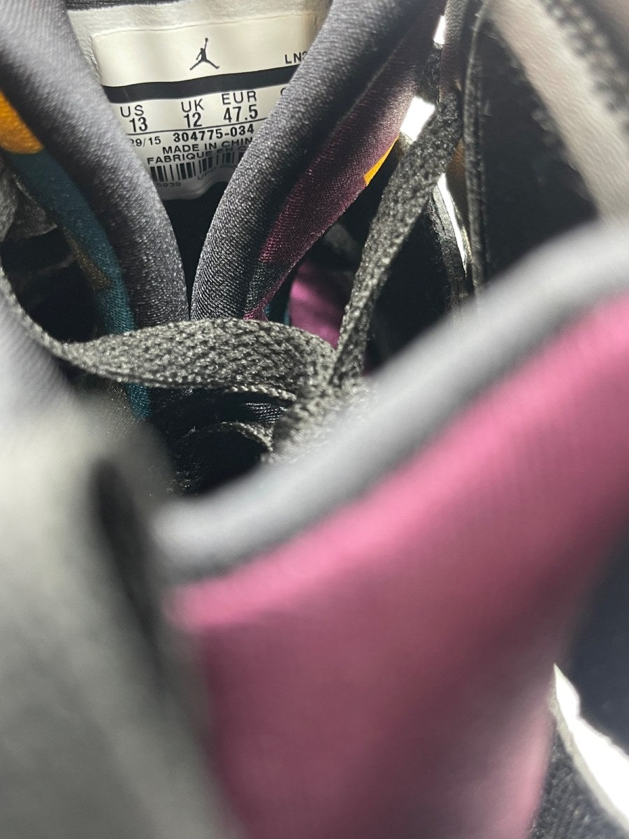 Jordan 7 Retro Bordeaux (2015) 13 (Moderately Worn Pre-Owned)JordanBlack/Bordeaux-Light Graphite-Midnight Fog - Image 8
