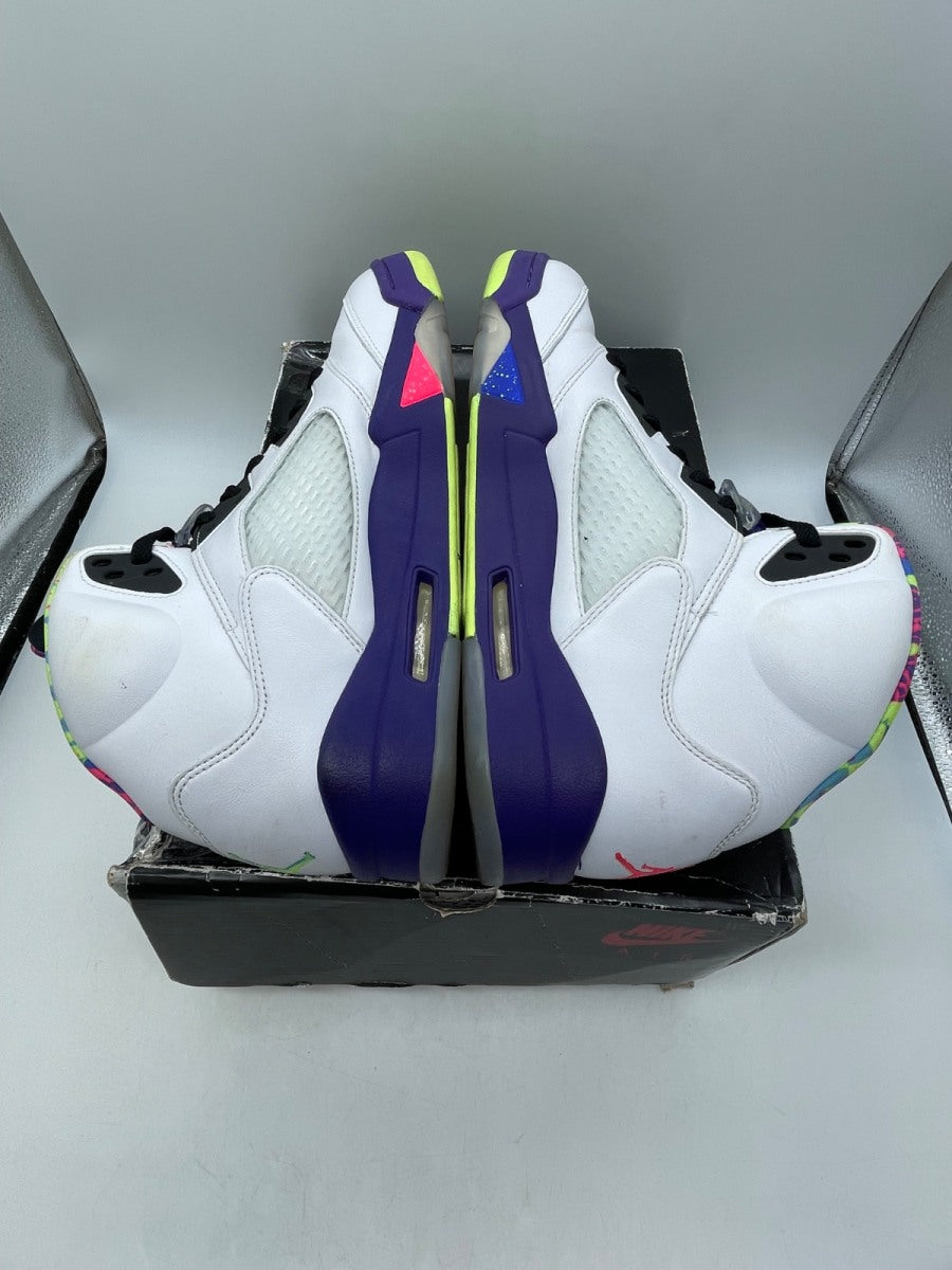 Jordan 5 Retro Alternate Bel-Air 12 (Moderately Worn Pre-Owned)JordanWhite/Court Purple-Racer Pink-Ghost Green - Image 6