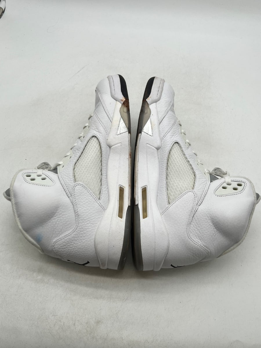 Jordan 5 Retro Metallic White (2015) 13 (Moderately Worn Pre-Owned)JordanWhite/Metallic Silver-Black - Image 8