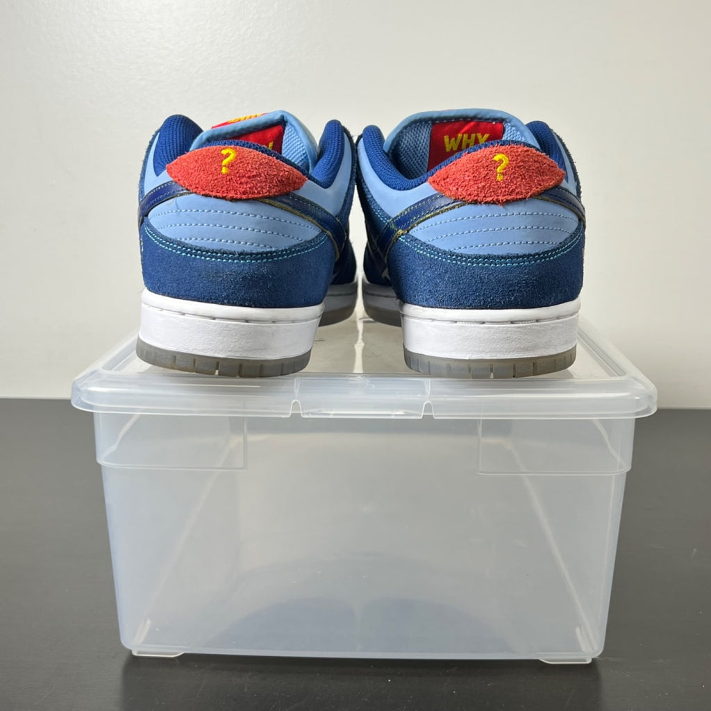 Nike SB Dunk Low Pro Why So Sad? 8 (Moderately Worn Pre-Owned)NikeCoastal Blue/Coastal Blue-Light Current Blue - Image 6
