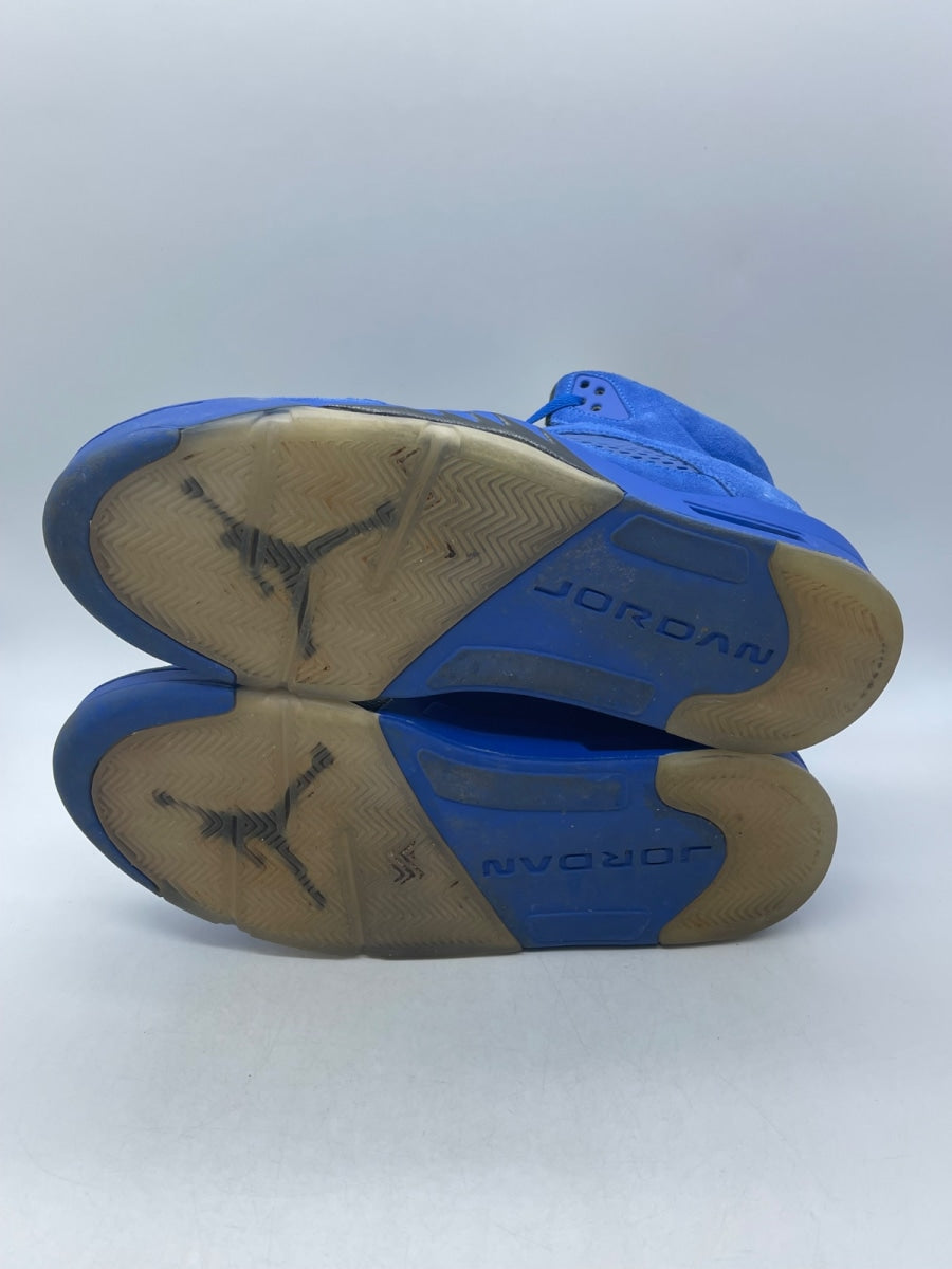 Jordan 5 Retro Blue Suede (Size 13) Moderately Worn - Image 7