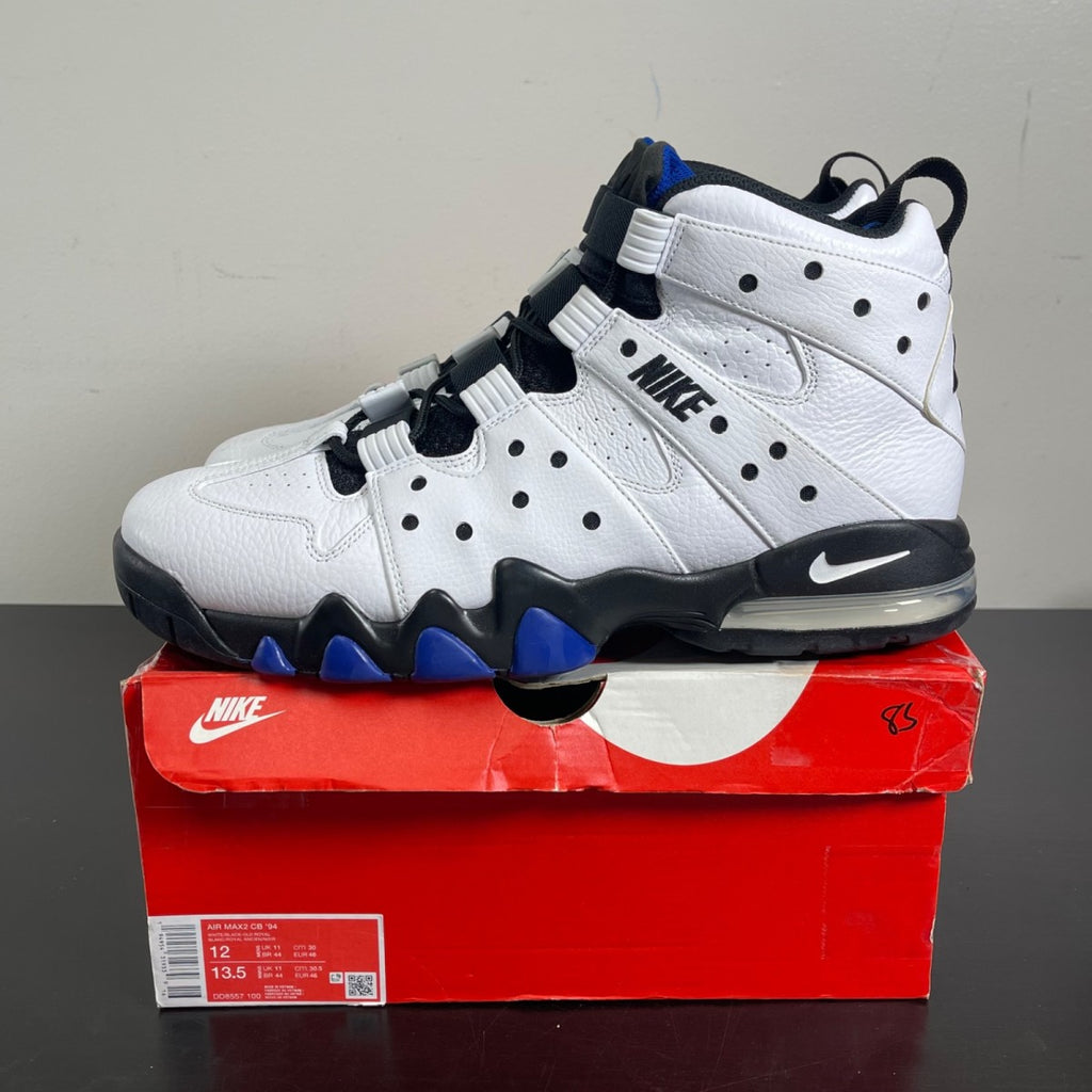 Nike Air Max 2 CB '94 White Old Royal 12 (Moderately Worn Pre-Owned)NikeWhite/Old Royal-Black - Image 3