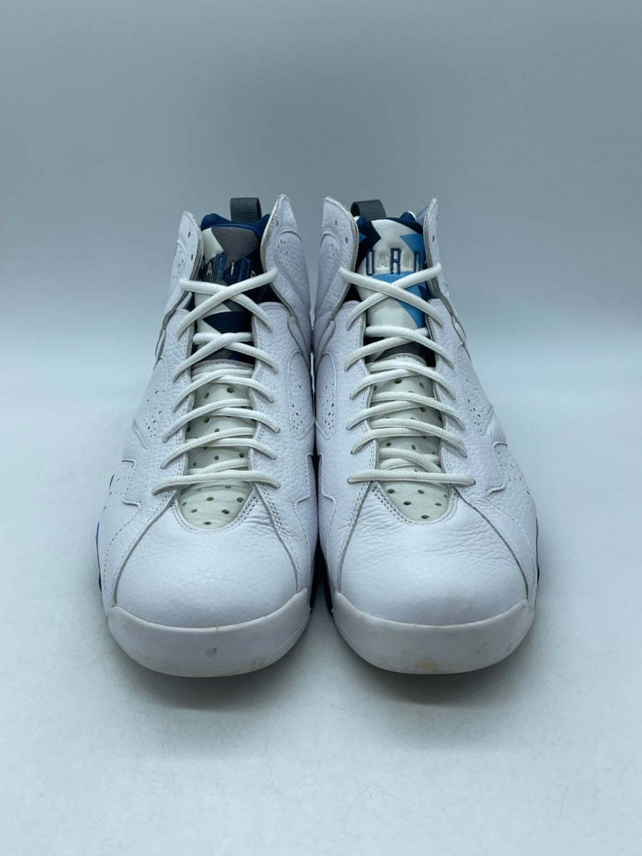 Jordan 7 Retro French Blue (2015) 13 (Moderately Worn Pre-Owned)JordanWhite/French Blue-University Blue-Flint Grey - Image 2