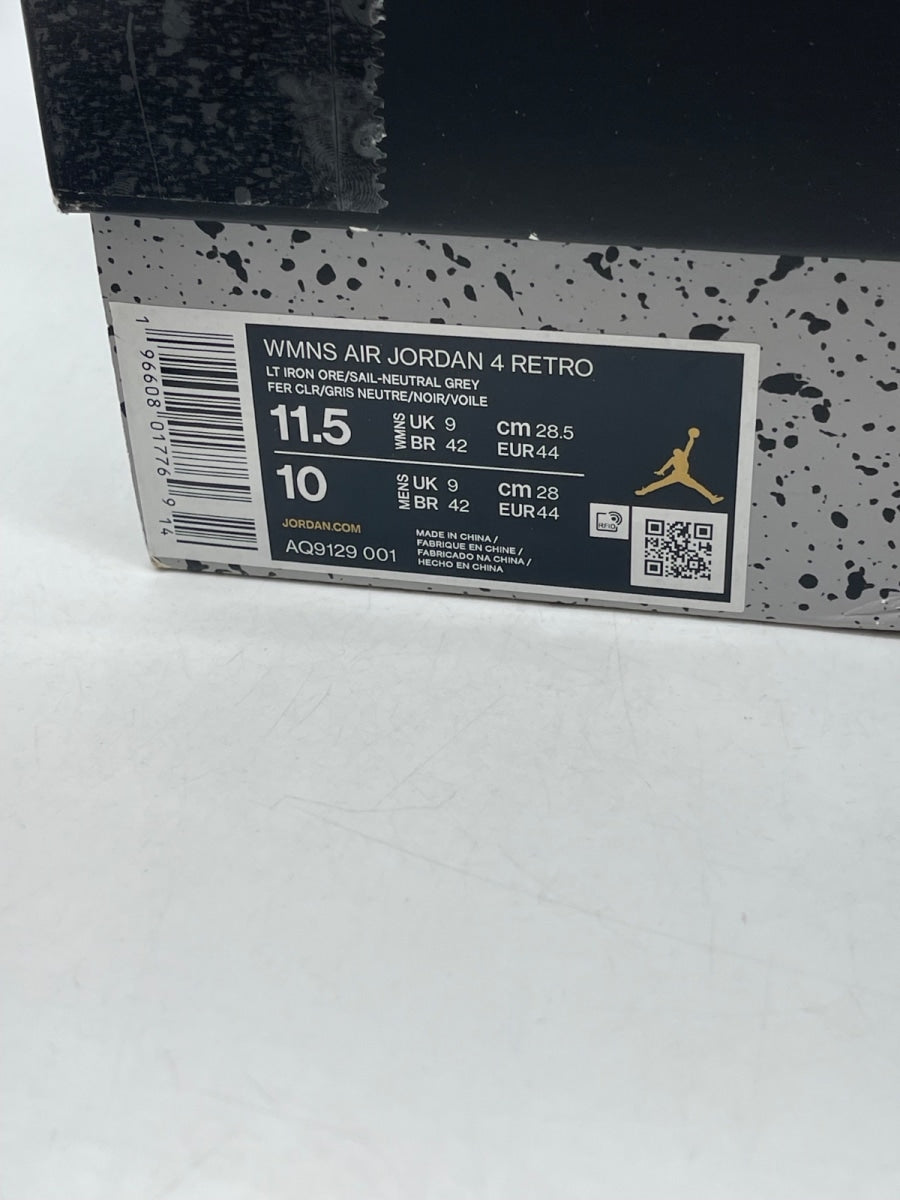 Jordan 4 Retro Frozen Moments (Women's) 11.5W (Moderately Worn Pre-Owned) - Image 9