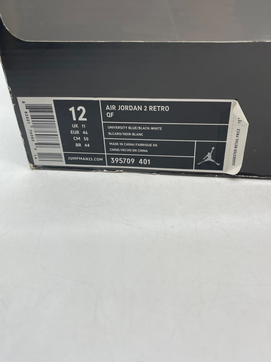 Jordan 2 Retro QF Univ. Blue Black (2010) 12 (Moderately Worn Pre-Owned) - Image 9