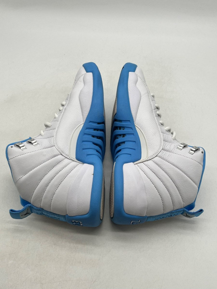 Jordan 12 Retro Melo (2025) 11 (Moderately Worn Pre-Owned)JordanWhite/University Blue/Metallic Silver - Image 8