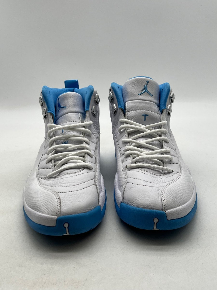 Jordan 12 Retro Melo (2025) 11 (Moderately Worn Pre-Owned)JordanWhite/University Blue/Metallic Silver - Image 4