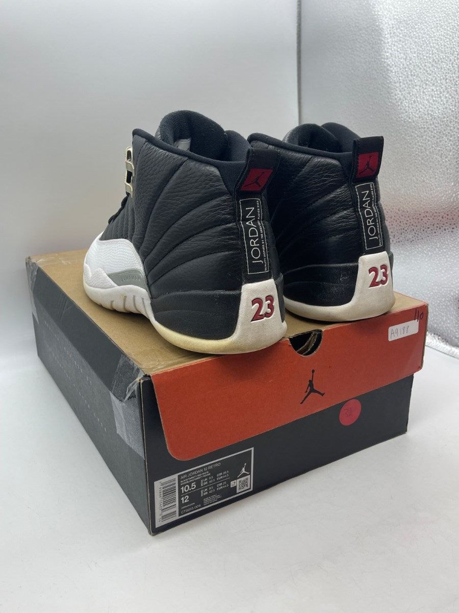 Jordan 12 Retro Playoffs (2022) 10.5 (Moderately Worn Pre-Owned)JordanBlack/Varsity Red-White - Image 4