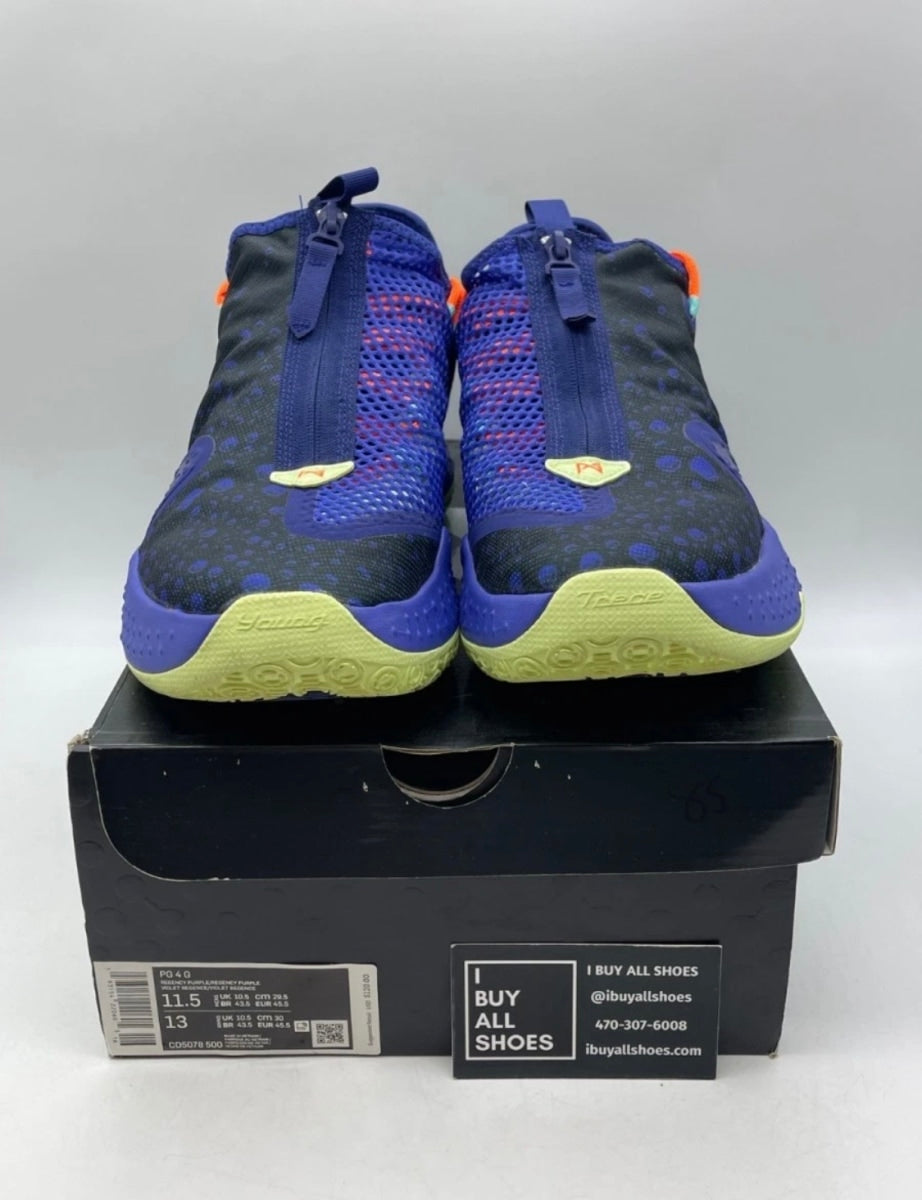 Nike PG 4 Gatorade 11.5 (Lightly Worn Pre-Owned)NikeRegency Purple/Barely Volt-Total Orange-Regency Purple - Image 2