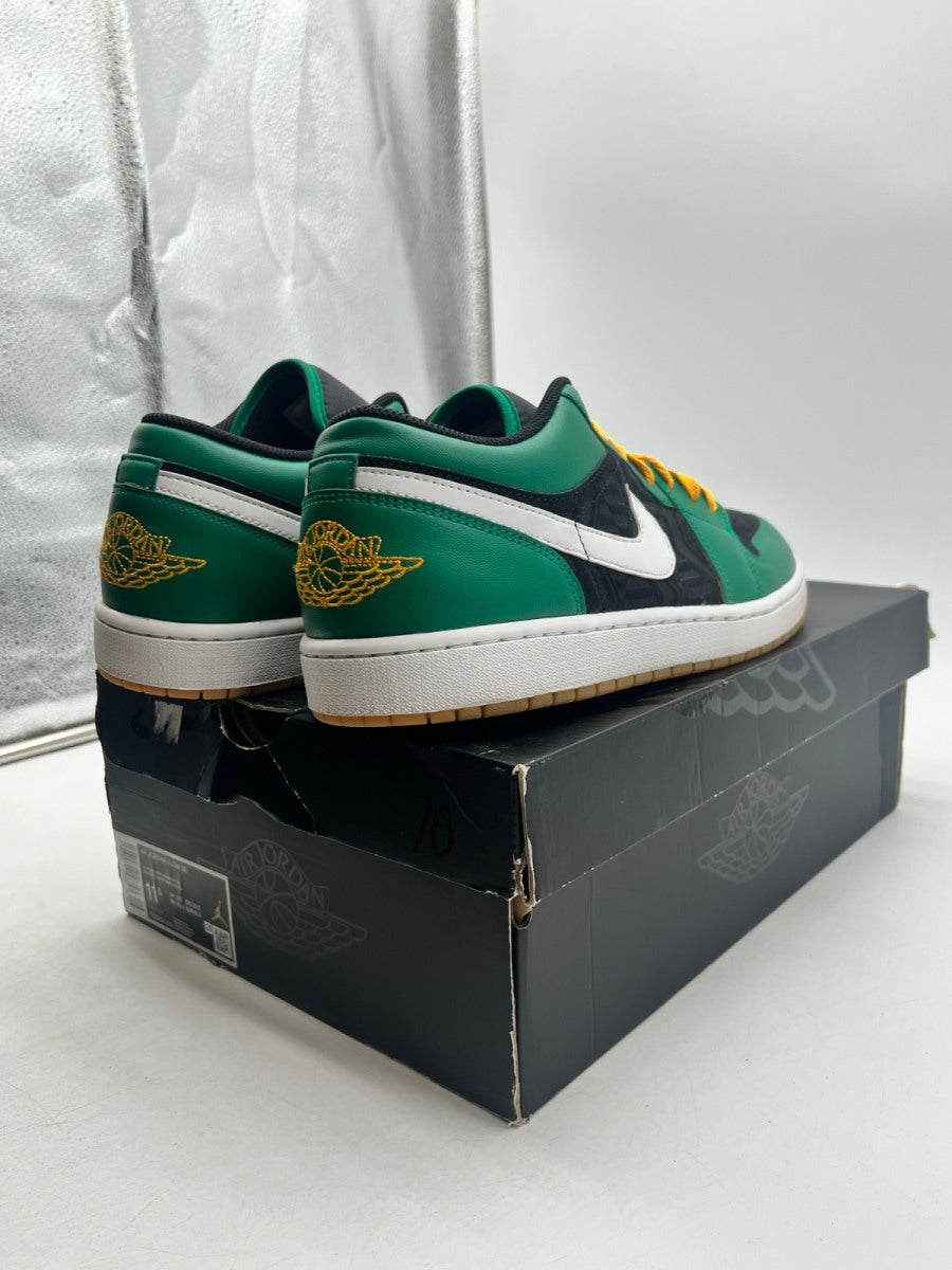 Jordan 1 Low SE Holiday Special (2022) 11.5 (Lightly Worn Pre-Owned)JordanMalachite/Black/Taxi/Fire Red - Image 5
