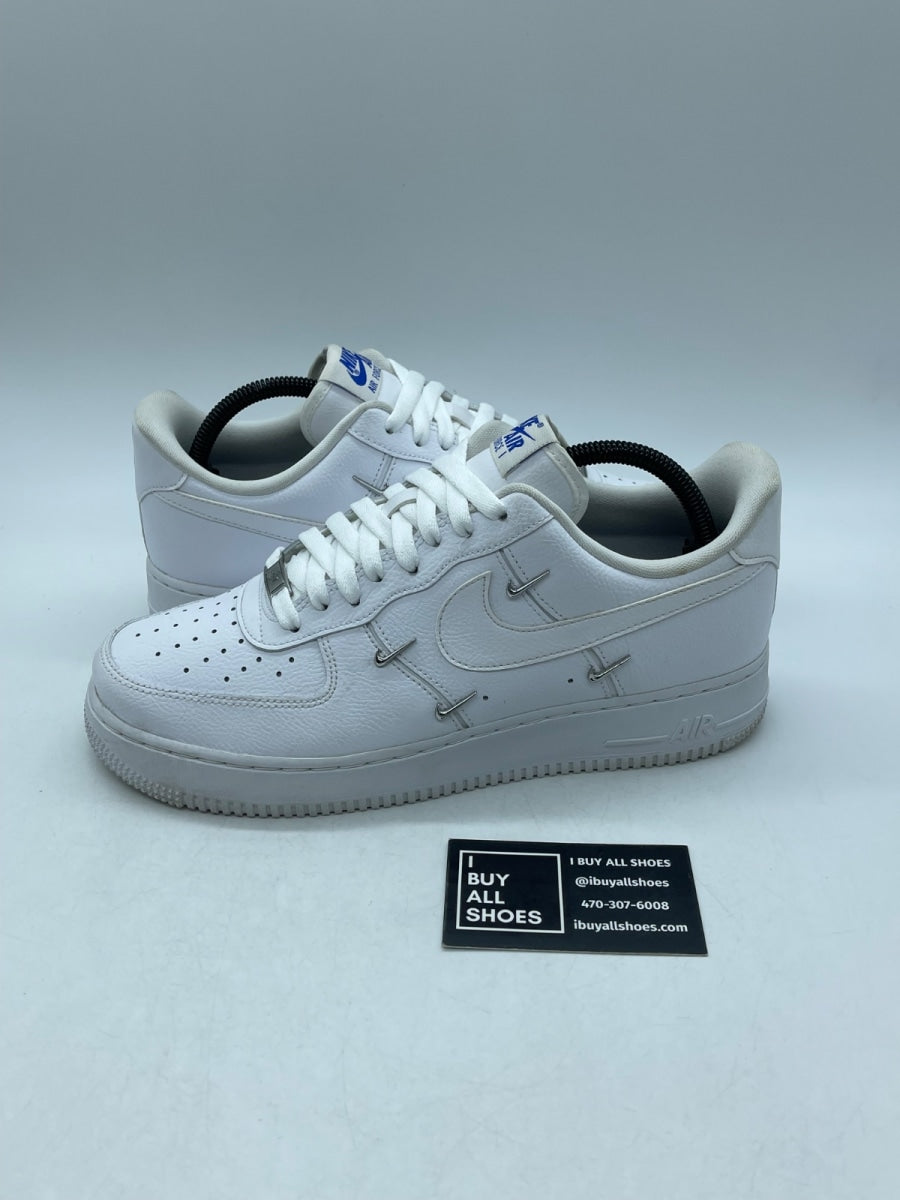 Nike Wmns Air Force 1 '07 LX 'Sisterhood - White Metallic Silver' 10 (Moderately Worn Pre-Owned) - Image 1