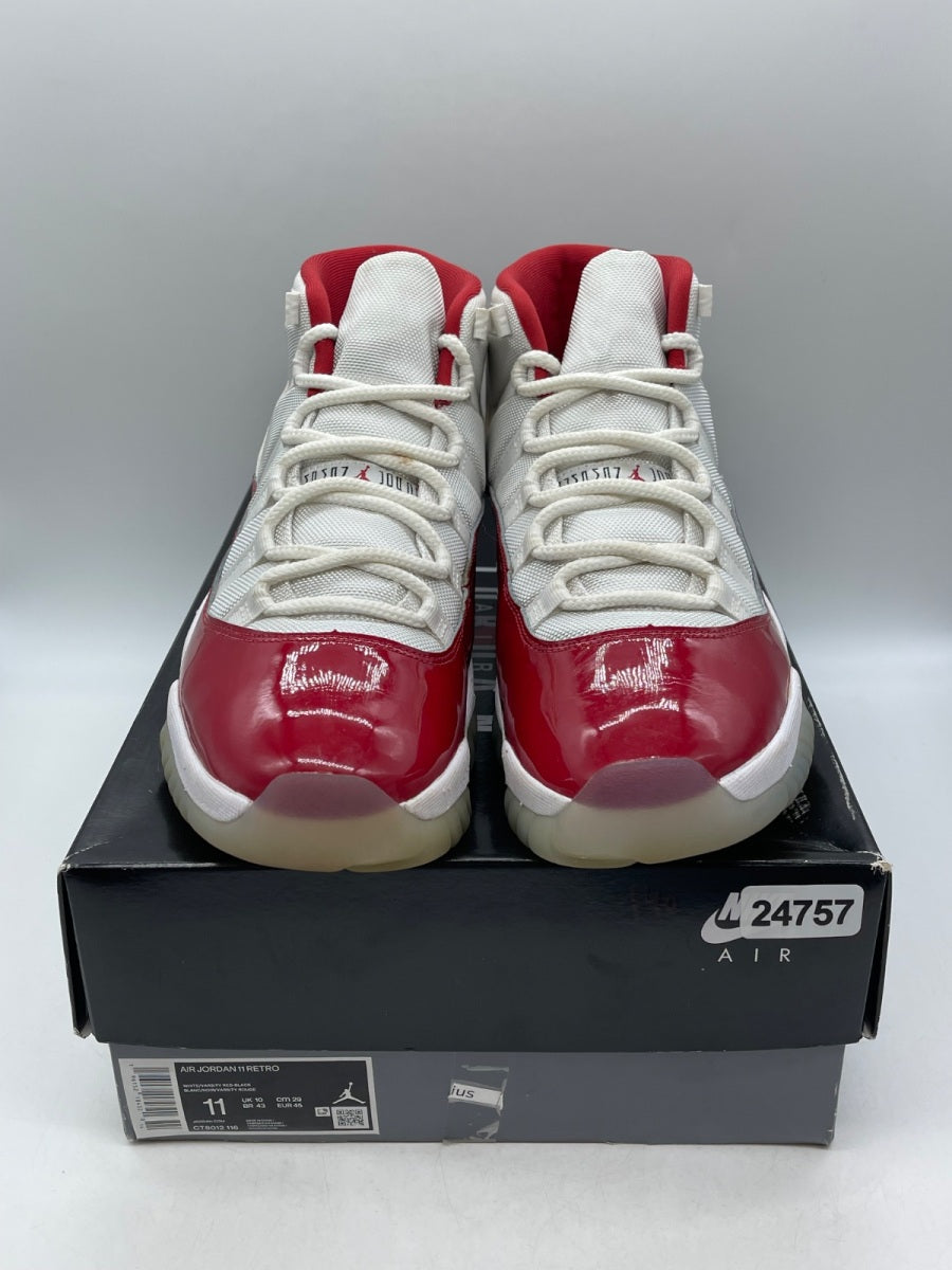 Jordan 11 Retro Cherry (2022) 11 (Moderately Worn Pre-Owned)JordanWhite/Varsity Red/Black - Image 2