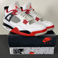 Jordan 4 Retro Fire Red (2020) 13 (Moderately Worn Pre-Owned)JordanWhite/Black-Tech Grey-Fire Red - Image 1