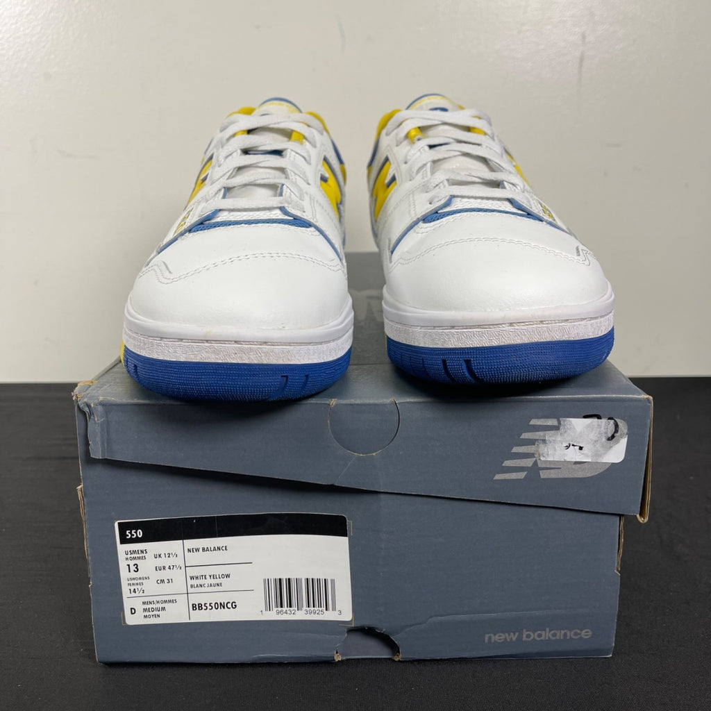 New Balance 550 LA Rams 13 (Moderately Worn Pre-Owned)New BalanceWhite/Honeycomb/Heritage Blue - Image 2