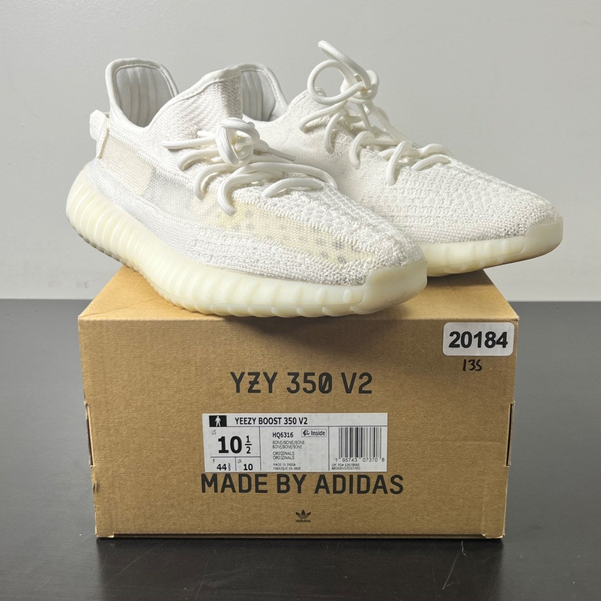 adidas Yeezy Boost 350 V2 Bone 10.5 (Lightly Worn Pre-Owned)adidasBone/Bone/Bone - Image 1