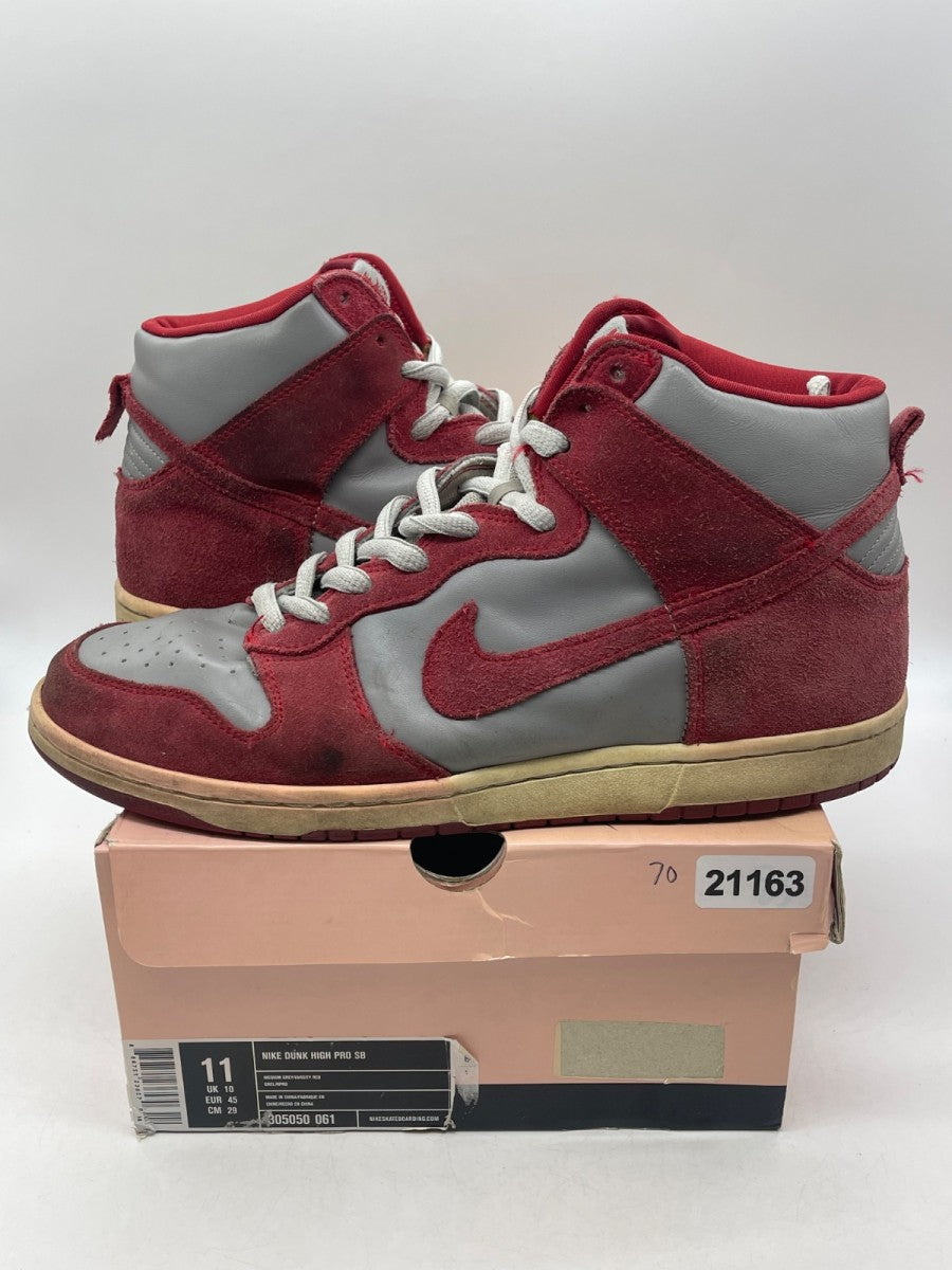 Nike Dunk High Pro SB 'UNLV' 11 (Heavily Worn Pre-Owned) - Image 1