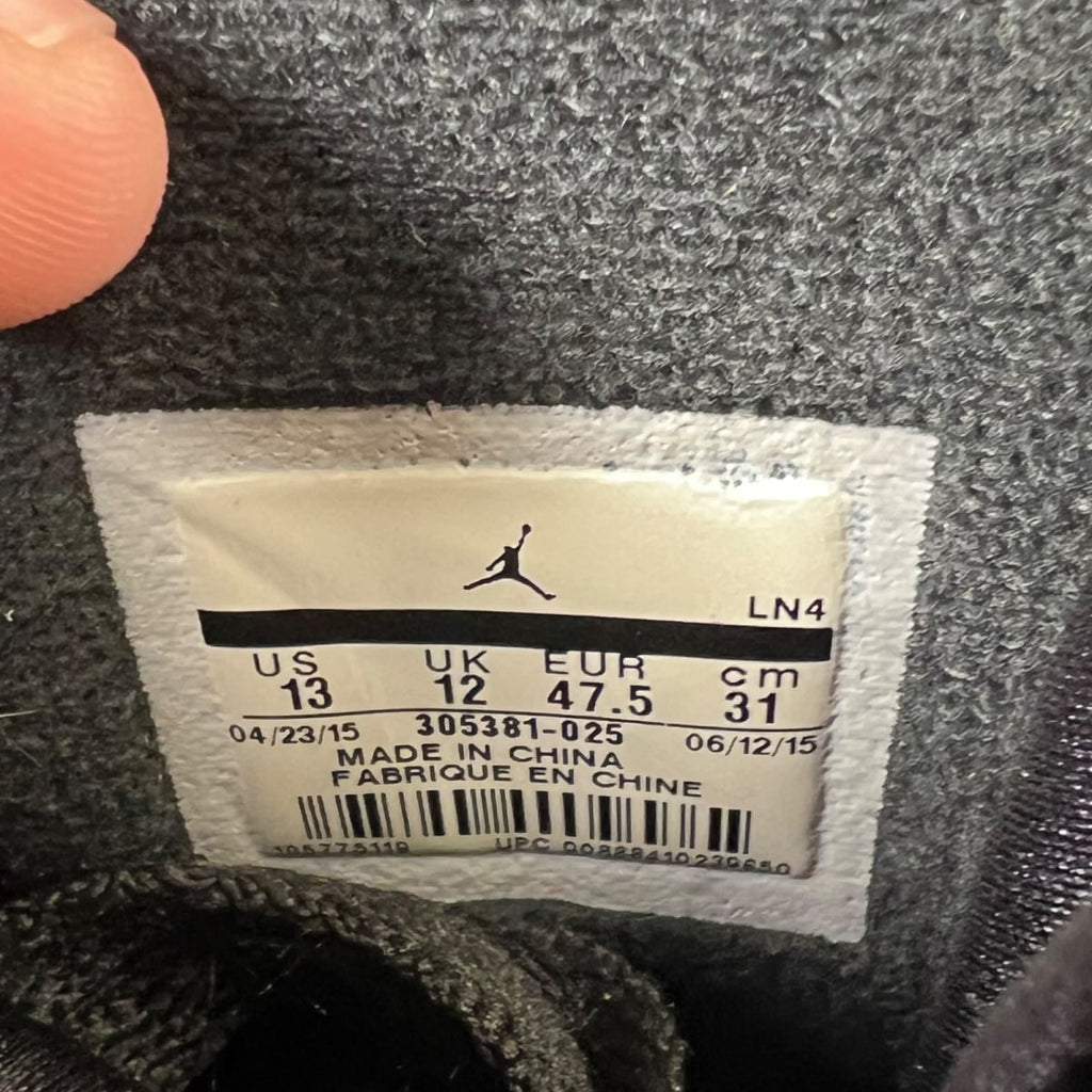 Jordan 8 Retro Aqua (2015) 13 (Heavily Worn Pre-Owned)JordanBlack/Bright Concord-Aqua Tone - Image 6