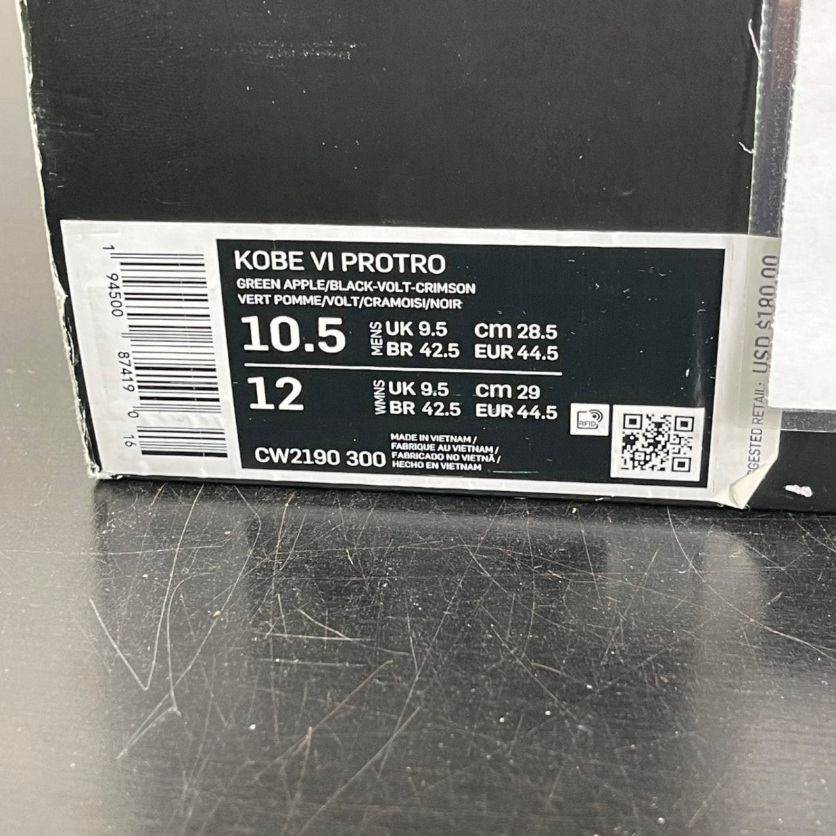 Nike Kobe 6 Protro Grinch (2020) 10.5 (Moderately Worn Pre-Owned)NikeGreen Apple/Volt-Crimson-Black - Image 7