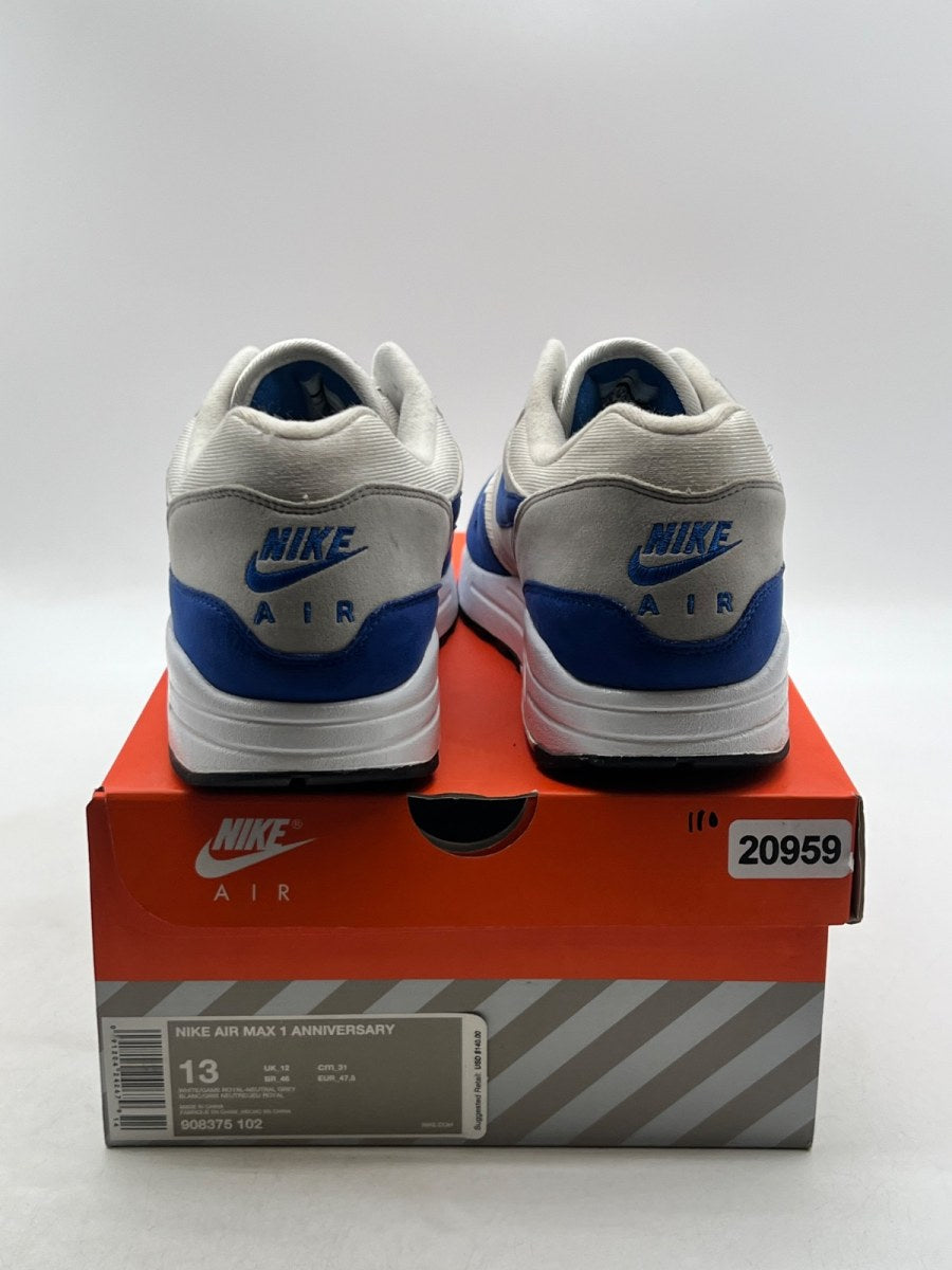 Nike Air Max 1 Anniversary Royal (2017 Restock) 13 (Lightly Worn Pre-Owned) - Image 3