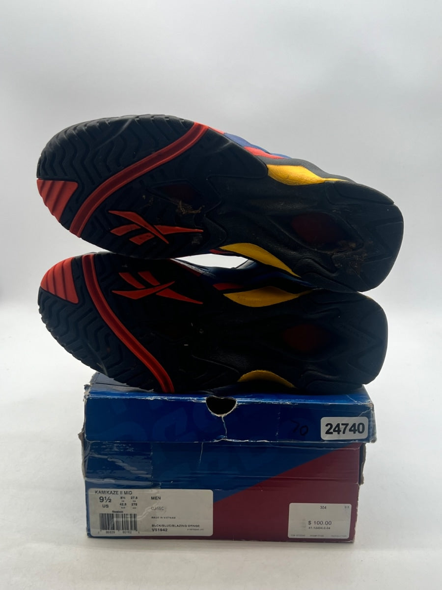 Reebok Kamikaze II OKC 9.5 (Lightly Worn Pre-Owned)ReebokBlack / Blue-Blazing Orange - Image 7