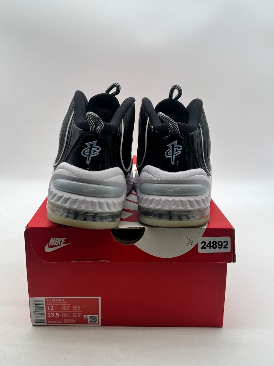 Nike Air Penny 2 Black Patent Football Grey 12 (Moderately Worn Pre-Owned)NikeBlack/Multi Color/White/Football Grey - Image 3