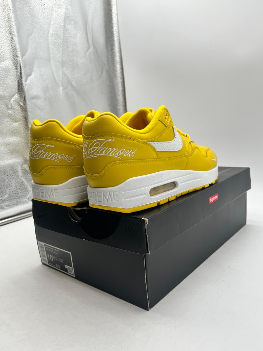 Nike Air Max 1 '87 SP Supreme Speed Yellow 10.5 (VNDS Pre-Owned)NikeSpeed Yellow/White/Speed Yellow - Image 4