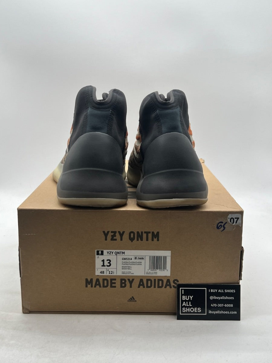 adidas Yeezy QNTM Flash Orange 13 (Lightly Worn Pre-Owned) - Image 5