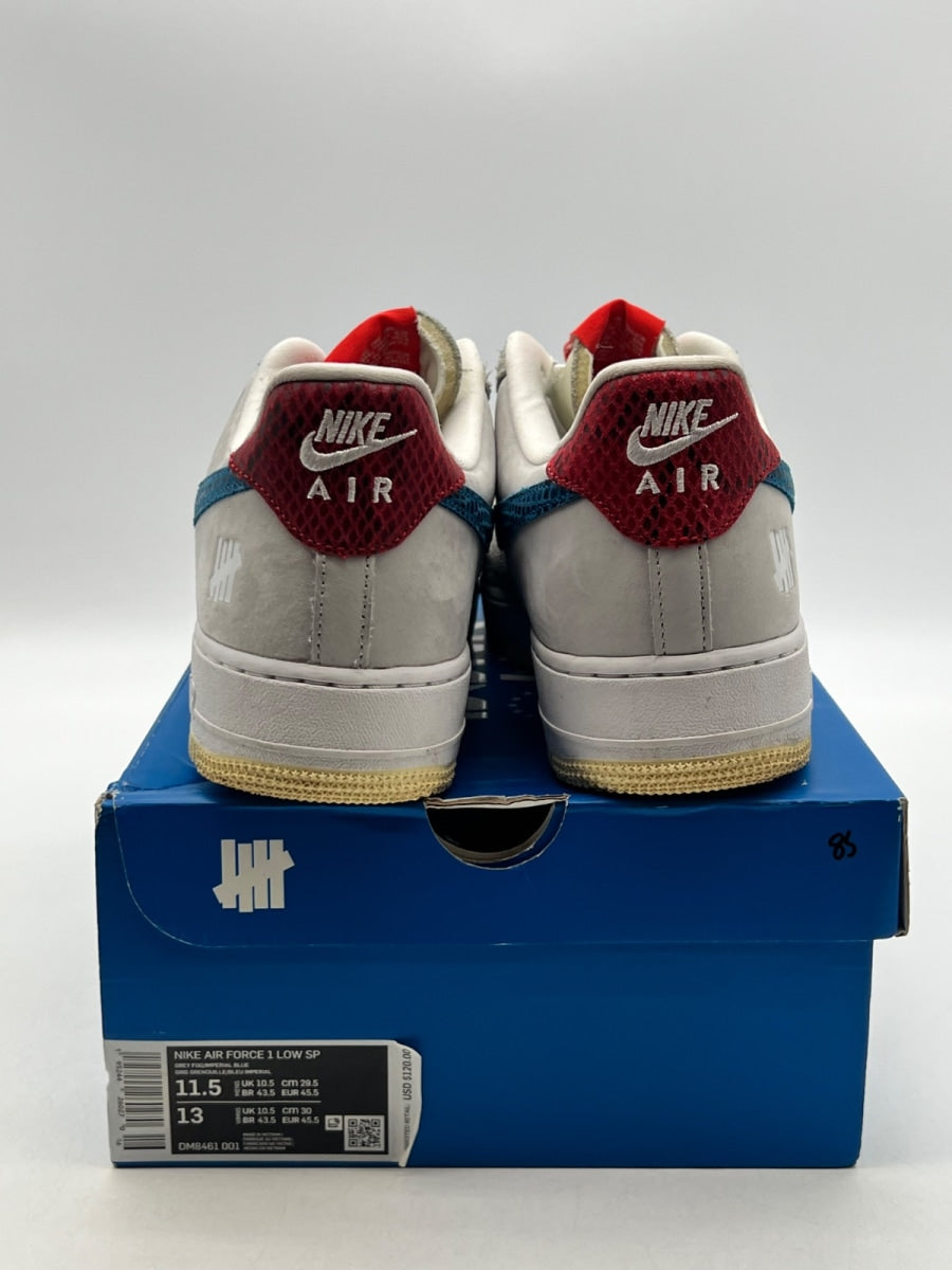 Nike Air Force 1 Low SP Undefeated 5 On It Dunk vs. AF1 11.5 (Moderately Worn Pre-Owned)NikeGrey Fog/ Imperial Blue - Image 3