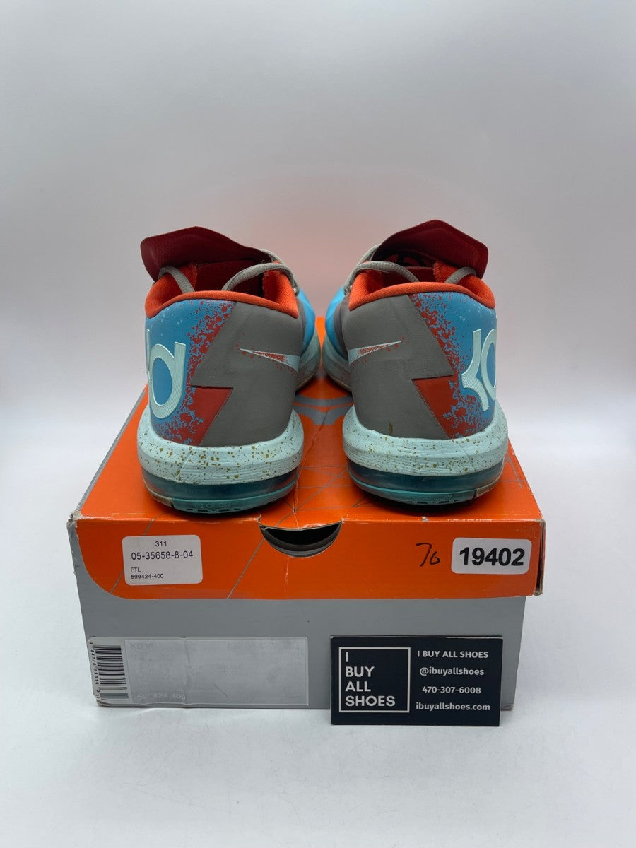 Nike KD 6 Maryland Blue Crab 8.5 (Moderately Worn Pre-Owned) - Image 3