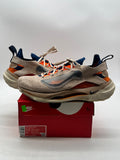 Nike Spark Flyknit Tan Total Orange 11.5 (Lightly Worn Pre-Owned)NikeHemp/College Navy-Total Orange - Image 1