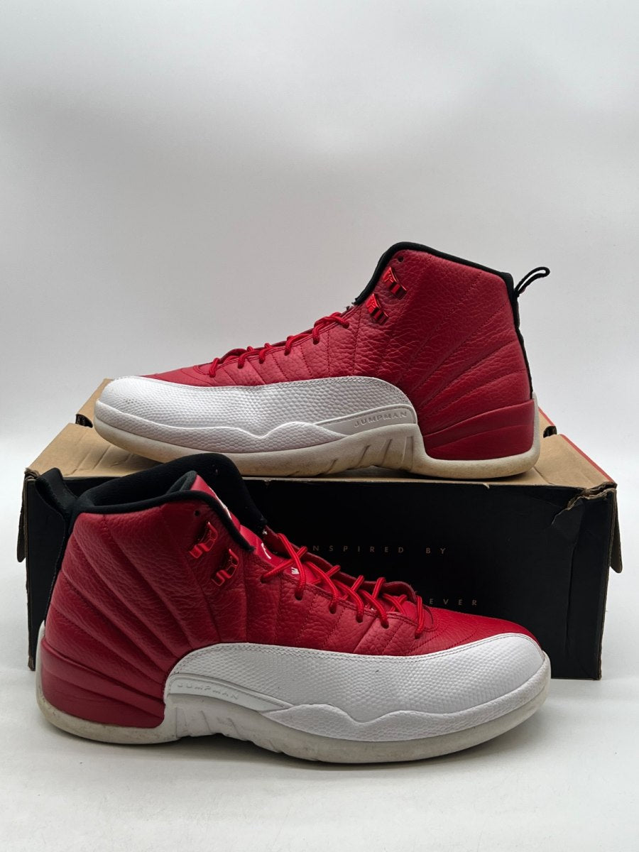 Jordan 12 Retro Gym Red 12 (Moderately Worn Pre-Owned)JordanGym Red/Black-White - Image 1