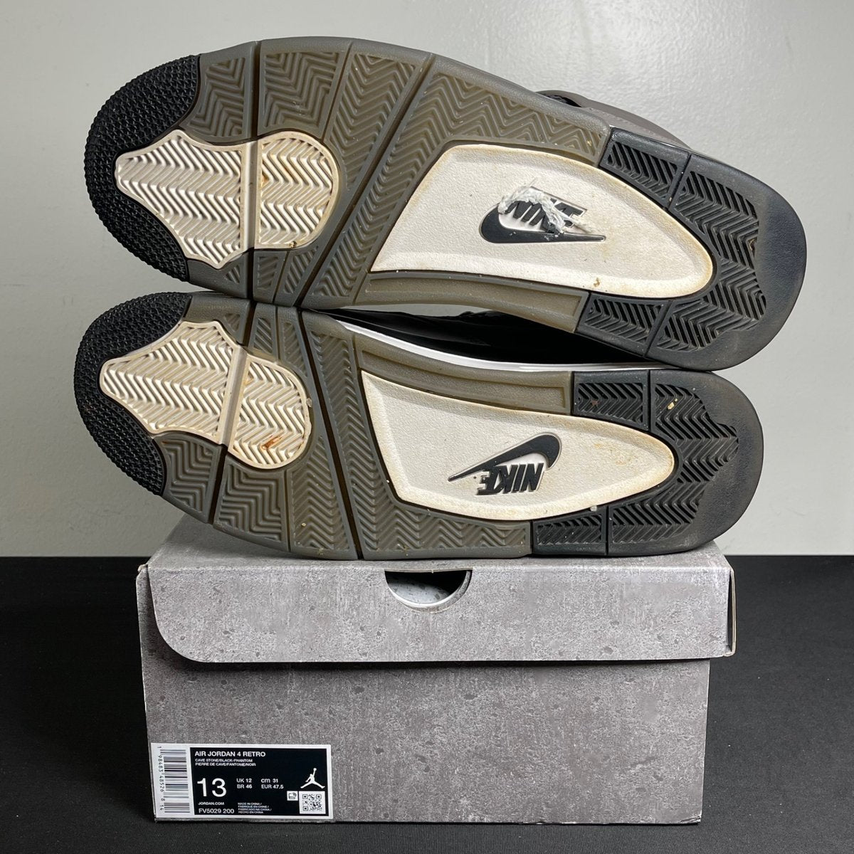 Jordan 4 Retro Cave Stone (Size 13) - aux