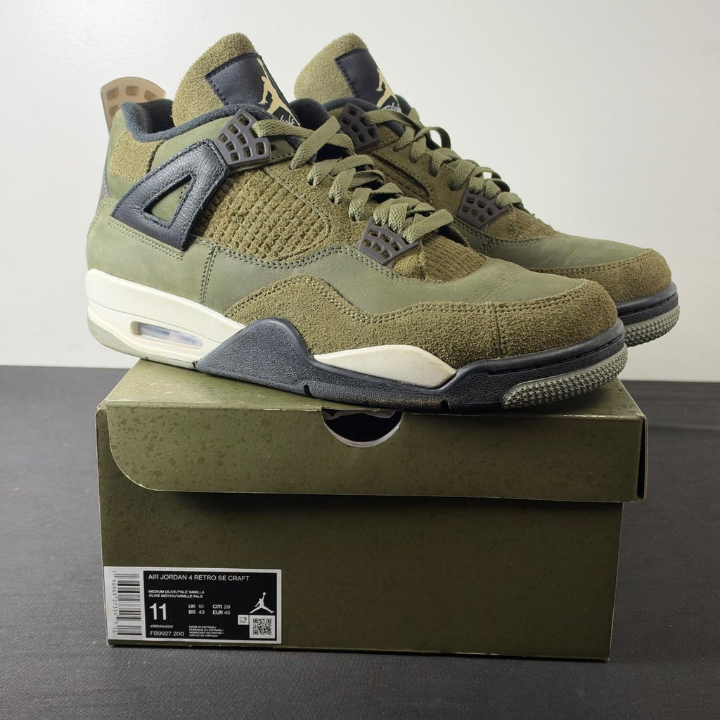 Jordan 4 Retro SE Craft Medium Olive (Size 11) - aux
