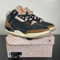 Jordan 3 Retro Desert Elephant 13 (Moderately Worn Pre-Owned)JordanBlack/Rush Orange/Fossil Stone/Sail - Image 1
