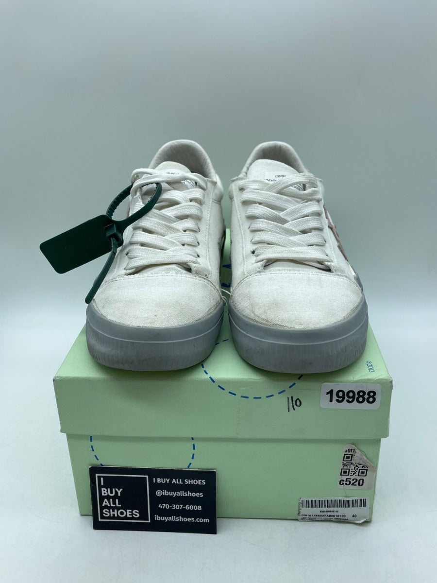 OFF-WHITE Vulc Low Canvas White Light Pink Grey 40 (Moderately Worn Pre-Owned) - Image 2