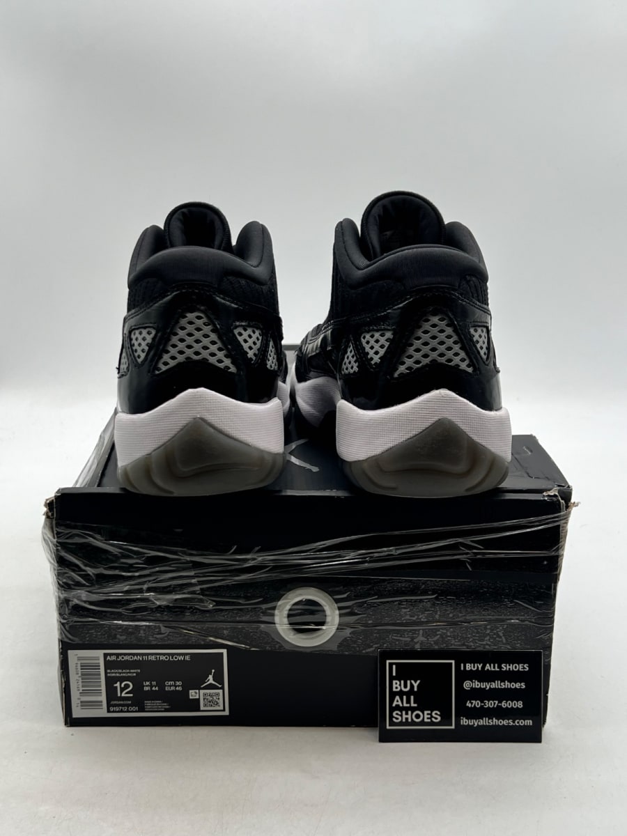Jordan 11 Retro Low IE Craft Black White 12 (Moderately Worn Pre-Owned) - Image 5