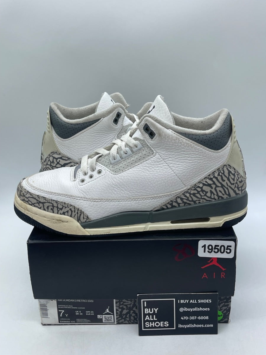 Jordan 3 Retro Hide N' Sneak (GS) 7Y (Moderately Worn Pre-Owned) - Image 1