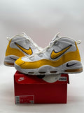 Nike Air Max Uptempo 95 Lakers 13 (Lightly Worn Pre-Owned)NikeWhite/Amarillo/Court Purple - Image 1