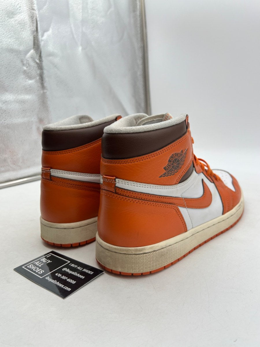 Jordan 1 Retro High OG Starfish (Women's) 12W (Moderately Worn Pre-Owned) - Image 5