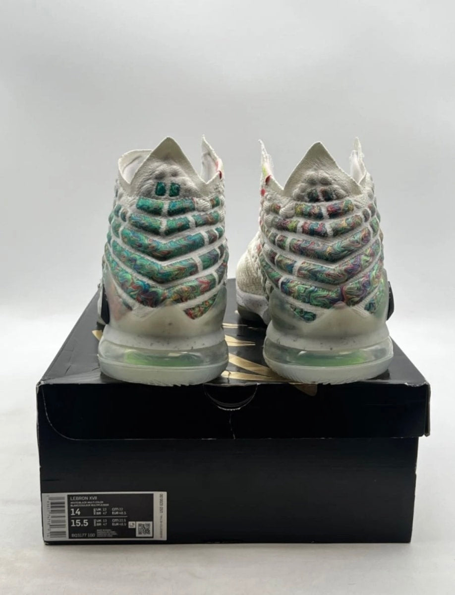 Nike LeBron 17 Air Command Force 14 (Lightly Worn Pre-Owned)NikeWhite/Black-Multi-Color - Image 3