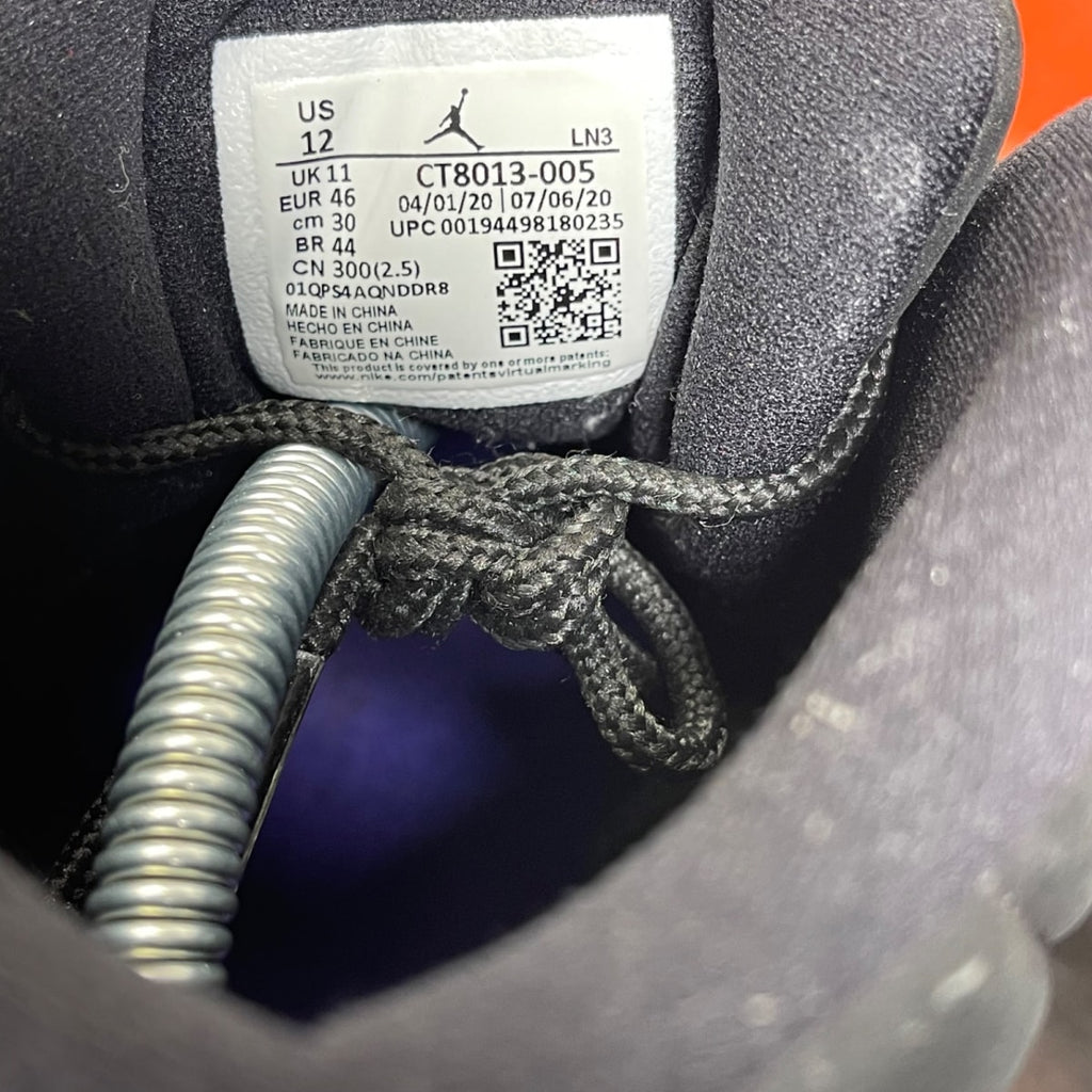 Jordan 12 Retro Black Dark Concord 12 (Moderately Worn Pre-Owned)JordanBlack/Black-Dark Concord - Image 6