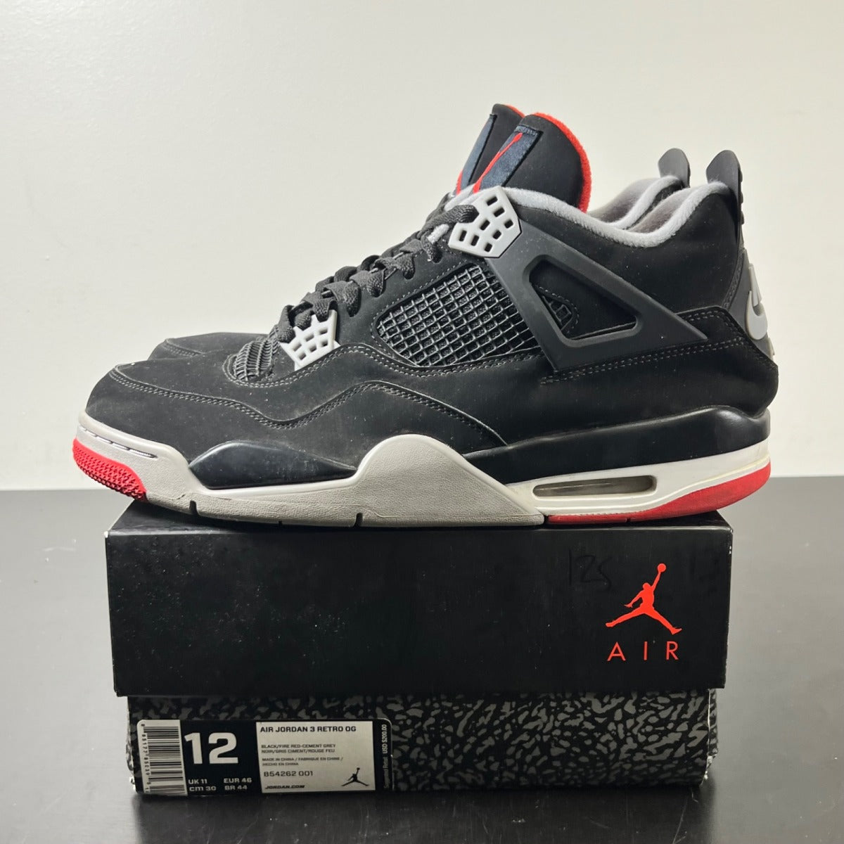 Jordan 11 Retro Space Jam (2016) 12 (Heavily Worn Pre-Owned)JordanBlack/Dark Concord-White - Image 3