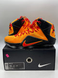 Nike LeBron 12 Witness 12 (Moderately Worn Pre-Owned)NikeLaser Orange/Green Glow-Black - Image 1