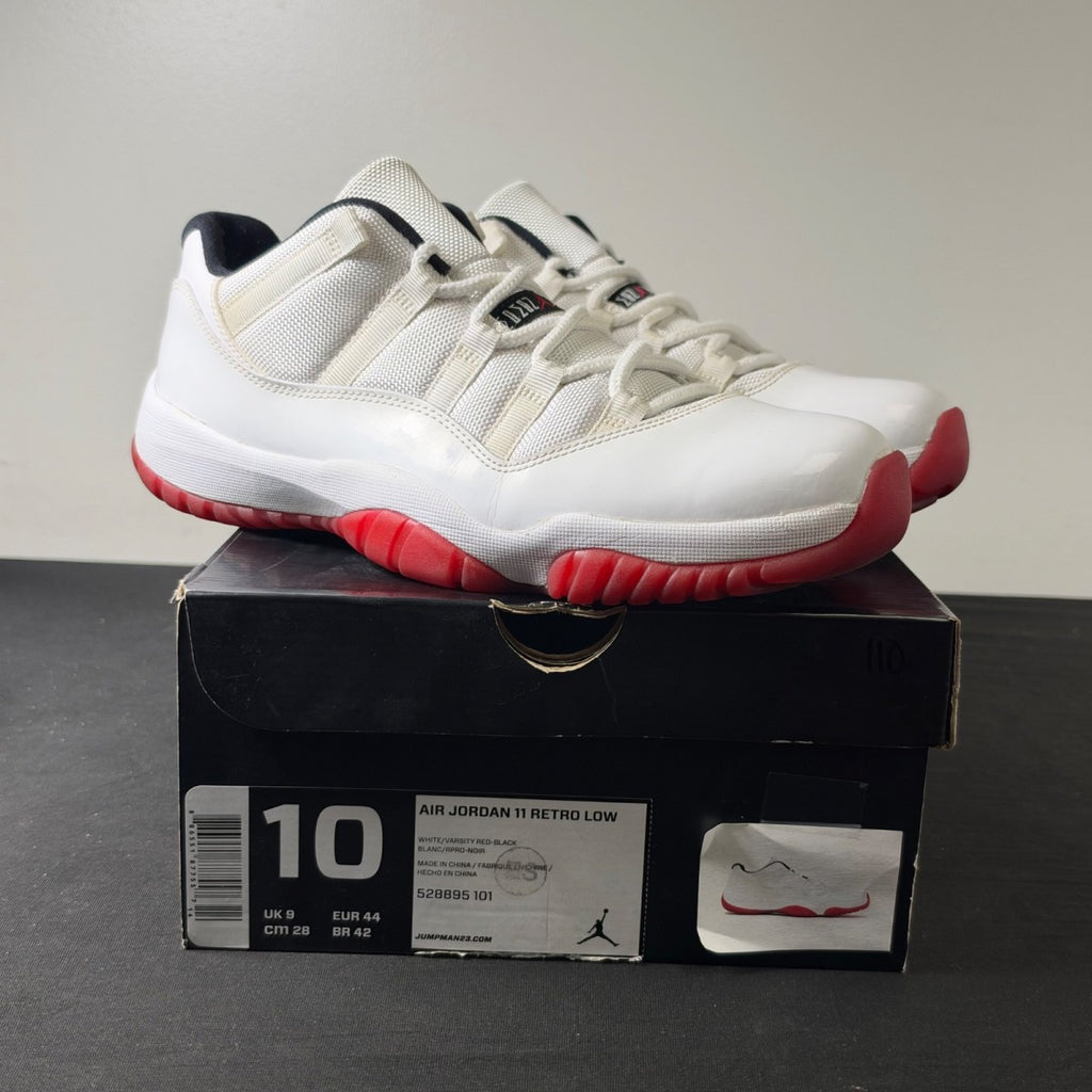 Jordan 11 Retro Low White Red (2012) (Size 10) - Image 1
