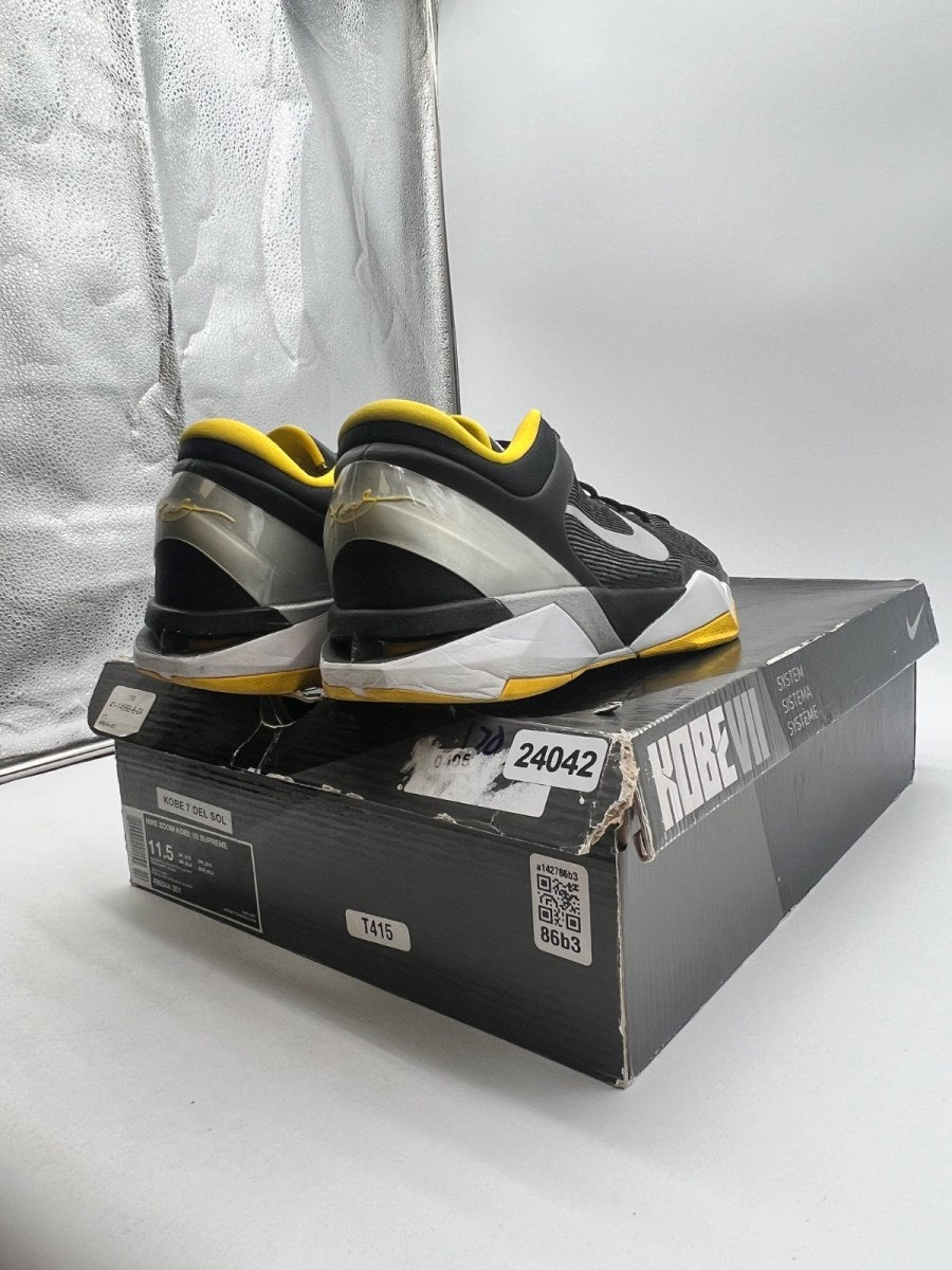 Nike Kobe 7 Black White Del Sol 11.5 (Lightly Worn Pre-Owned)NikeBlack/White-Del Sol - Image 5
