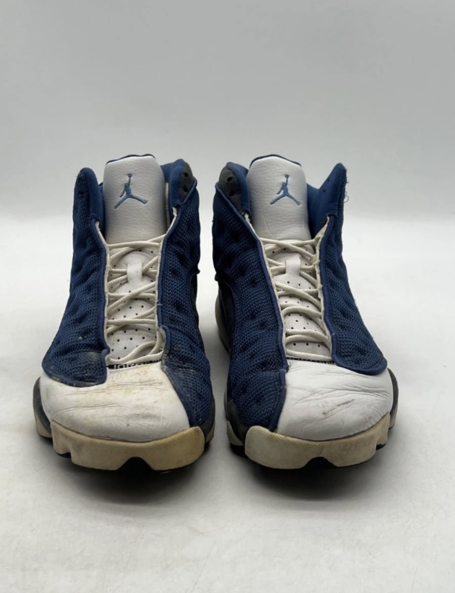 Jordan 13 Retro Flint (2005) 13 (Heavily Worn Pre-Owned)JordanFrench Blue/University Blue-Flint Grey - Image 2