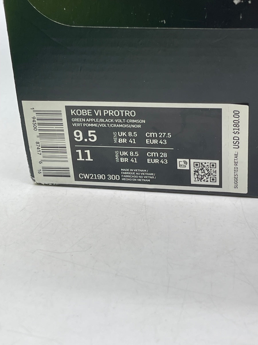 Nike Kobe 6 Protro Grinch (2020) 9.5 (Moderately Worn Pre-Owned) - Image 9