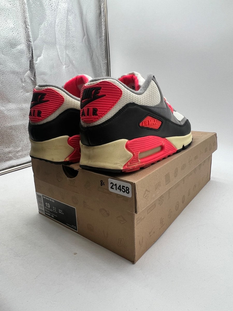 Nike Air Max 90 Infrared Vintage (2013) 13 (Moderately Worn Pre-Owned) - Image 5